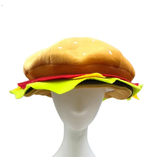Sjov hamburgerhat, pizzafestdekoration Halloween