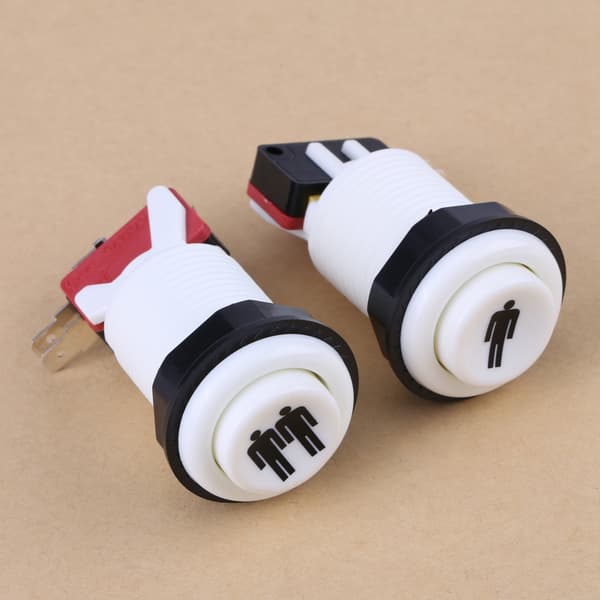 Arcade Spil 1P 2P Spiller Trykknap DIY Kit