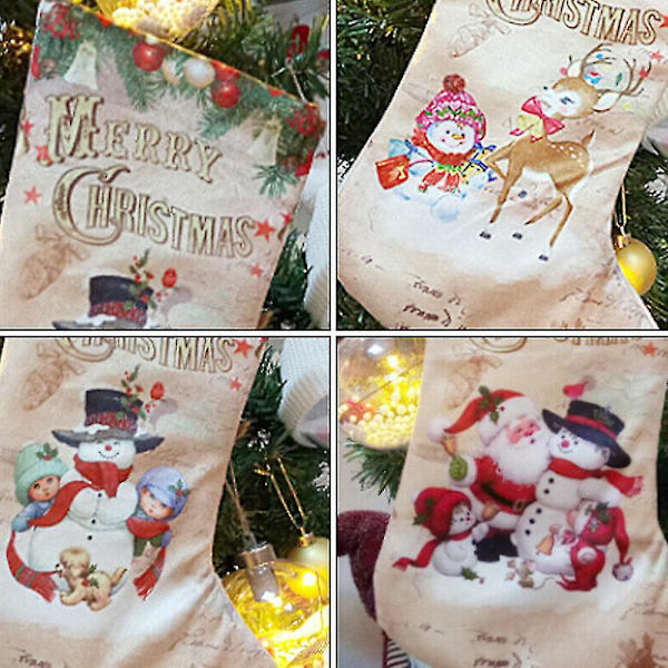 Hyvää joulua sukat Santa Candy Lahjakassi riippuva sisustus Santa Claus