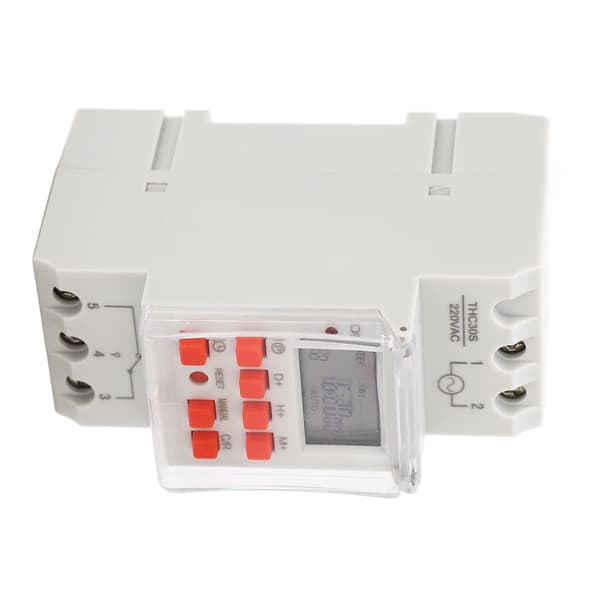Digital Timer Switch 1 Sekund Timing 168 Timer 20 Til Fra LCD Display Programmerbar AC 220 240V