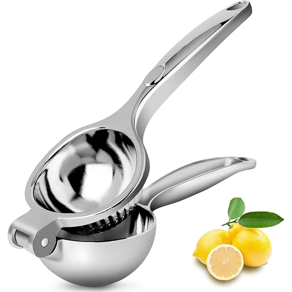 Citronpresser, manuel citronpresser, citruspresser med komfortabelt håndtag, robust, til presning af citroner, citrus, nem at rengøre, 8,8 tommer