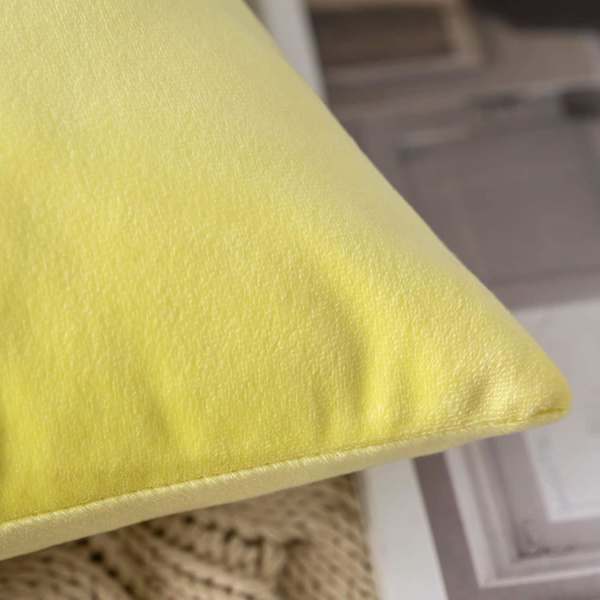 Set med 2 Dekorativt Sammet Cover Soffa Case Supermjukt Dekoration Hem Vardagsrum Sovrum För Soffa 45x45cm Ljusgrön