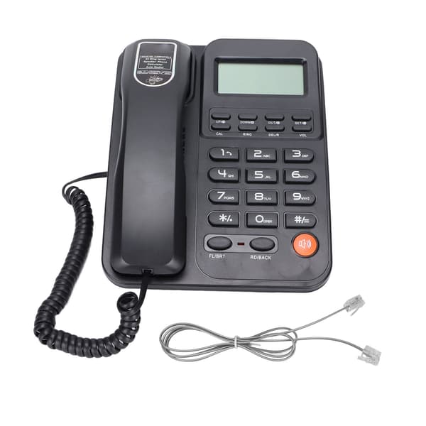 KXT2026CID Kontortelefon Hotel Hjem Fastnettelefon 24 Ringetoner Sort
