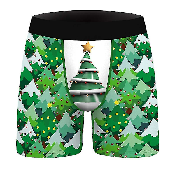 Christmas Boxers Shorts Truser Herre Stretch underbukser E 2XL