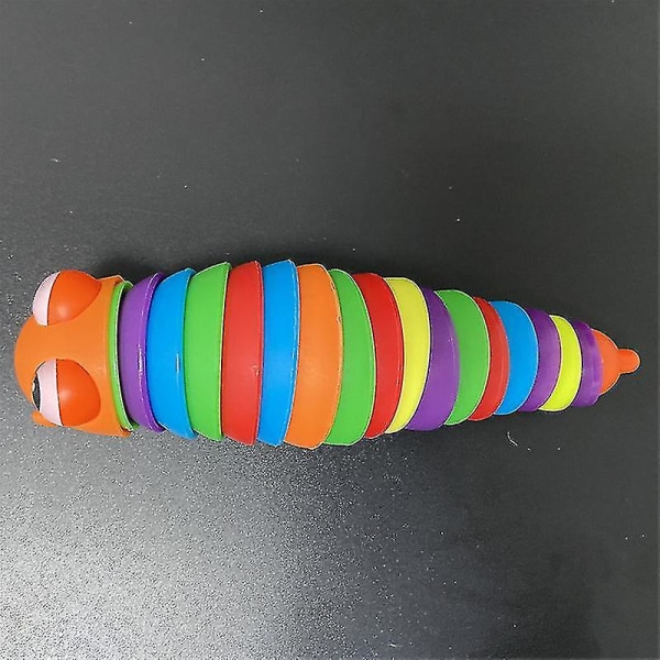 2022 Nyt Fidget Toy Slug Artikuleret fleksibelt 3d Slug Fidget Legetøj Khaki