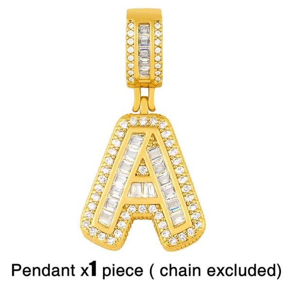 Anheng Vintage Zircon Letter Fashion Jewelry Ac8723 T(excluding chains)