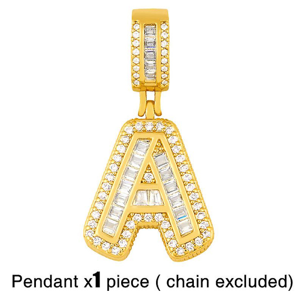 Anheng Vintage Zircon Letter Fashion Jewelry Ac8723 T(excluding chains)