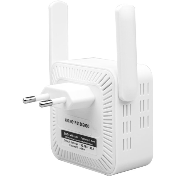 Vit europeisk EU-förordning Network Repeater 300M Wireless Signal Booster Network Booster,