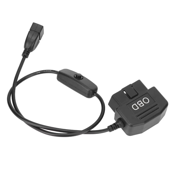 16-pin OBD2 hannplugg USB-strømladekabel 18,9 tommer universell adapter