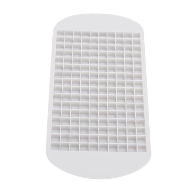 160 Grid Flexibel Silikon Högtemperaturbeständig Mini Isbitsform Vit för Hem Restaurang