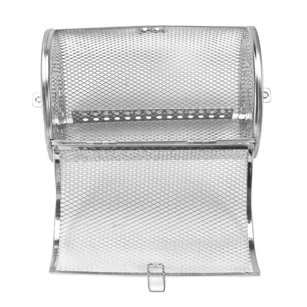 12x18cm Bagekurv i rustfrit stål til nødder, bønner, jordnødder, ovn, grill, BBQ