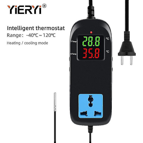 Mh-2000 Ac90v~ 250v kvalitets elektronisk termostat Led digital avlstemperaturkontroll termoelement termostat