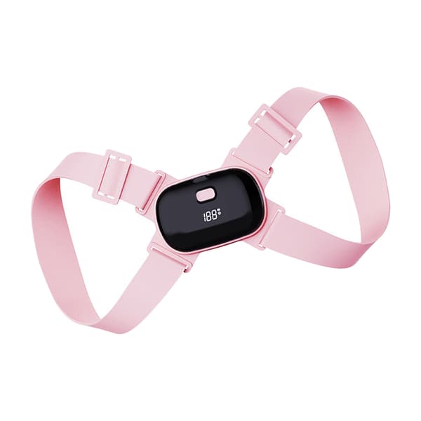 Smart ryggstøtte Automatisk sensor Vibrasjonsvarsel Elastisk høy styrke Holdningskorrigerer for barn Studenter Hjem Rosa