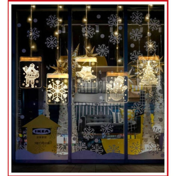 LED-julelys, Fairy Lights String Lights，Jule Innendørsbelysning Utendørsdekorasjon LYCXAMES