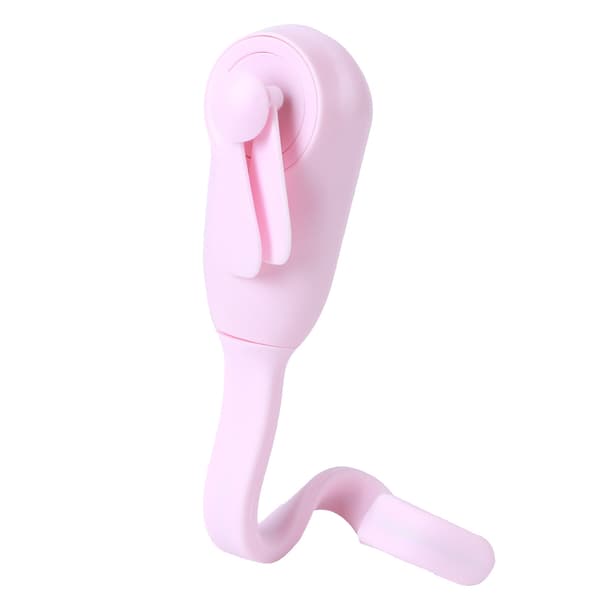 Fleksibel Mini Håndholdt Ventilator Pink Multifunktionel Sommerkøler til Barnevogn Bilsæde Seng Cykel Håndled