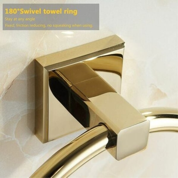 Modern stil 304 rostfritt stål gyllene handduksställ för badrum