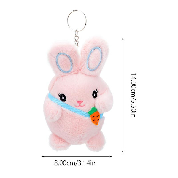 2st Lovely Rabbit Doll Diy Hängen Påsk Rabbit Doll Nyckelring Bag Hängen
