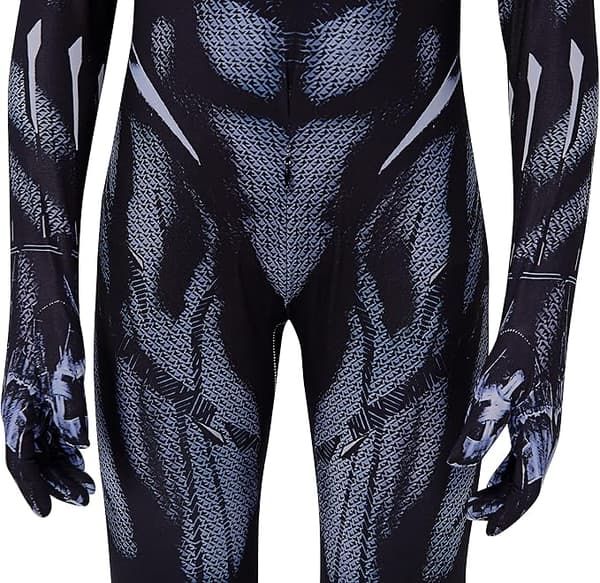 Sorte panter-tights helte-cosplay-tøj til børn voksne co