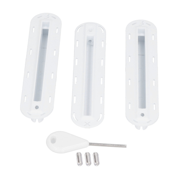 Surfboard Fin Box Plug Fin Plug Base (3 stk/sett) - Hvit
