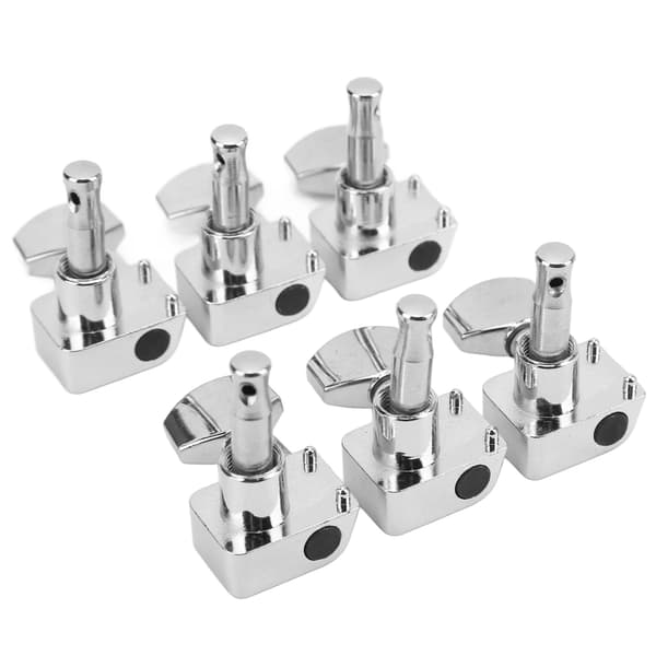 6 Set Stängda Gitarrstämskruvar Maskinhuvud Stämskruv Kit för Fender Elgitarr