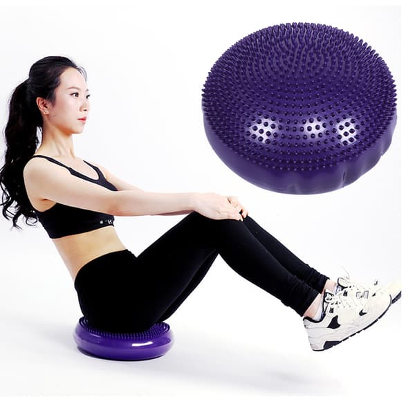 Lila Yoga Balansdisk Luftkudde Massageplatta