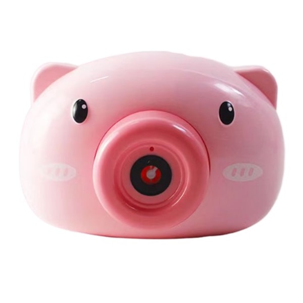 Bubble Pig Camera Elektrisk barneleke (rosa farge stor bokspakning),