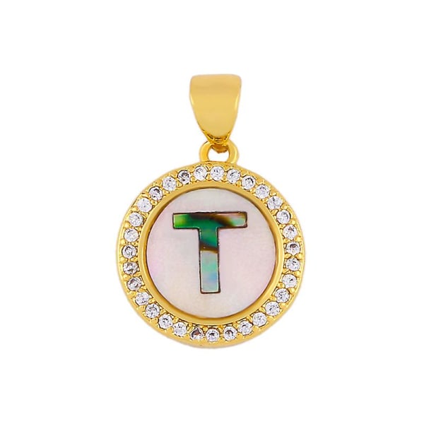 Halsband Vintage Zircon Colorful Letter Modesmycken Ac8527 T
