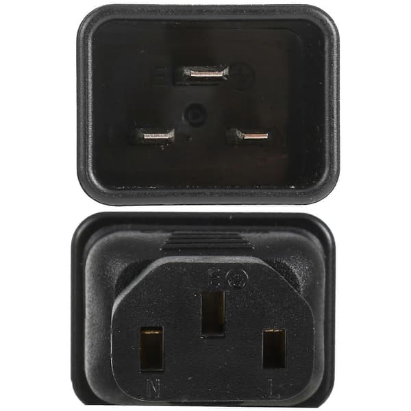 C13 til C20 AC Strømpluggadapter Omformeruttak Not Specified