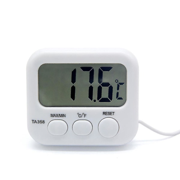 Elektronisk LCD digital termometer Sond Sensor Kabel Kylskåp Akvarium Pool Temperaturmätare Verktyg