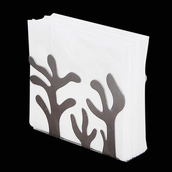 Plantformet Servietholder i Rustfrit Stål