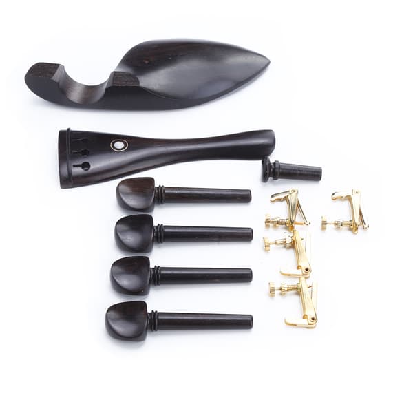 Ebony 4 Violin Peg Pull Board Chinrest Finjustering Tillbehör för musikinstrument