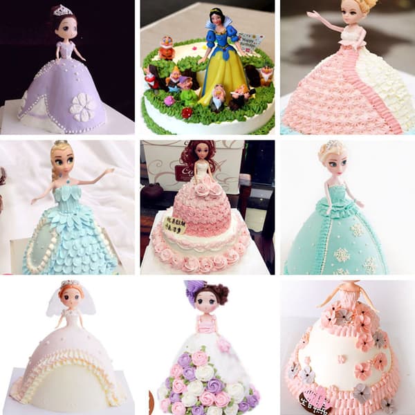 Prinsesse Dukke Kjole Kageform 8 Tommer Bageform
