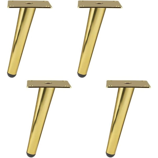 (Titanium Gold - Oblique Cone 4 Pieces) TV-skåp Ben Soffben Soffbordsben