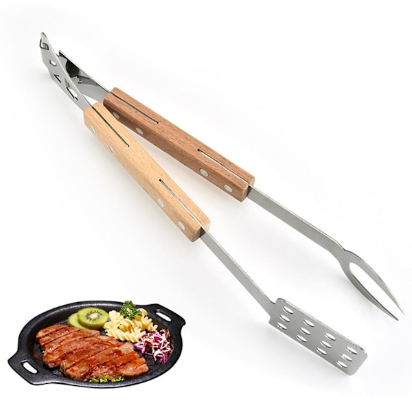 Mattång Livsmedelsklass Avtagbar Värmebeständig Ergonomiskt handtag Bekvämt grepp Anti-sladd Rostfritt stål Grill Matservering Klämma Bakverksklämma Ki