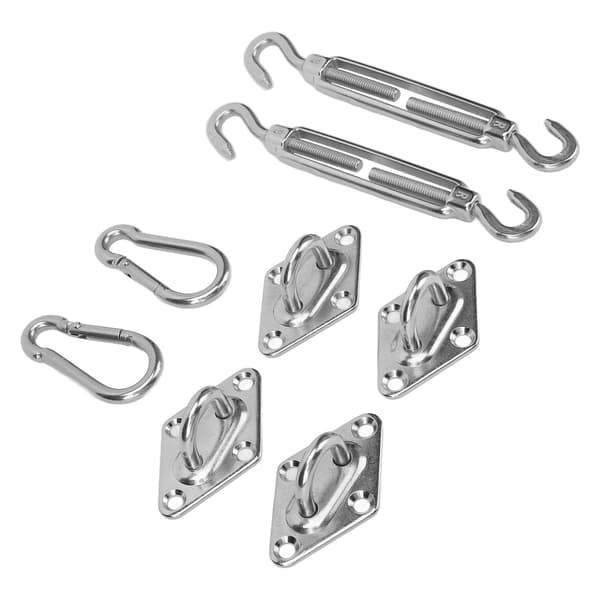 Solsejl Hardware Kit Rustfrit Stål Baldakin Installation Robust Struktur