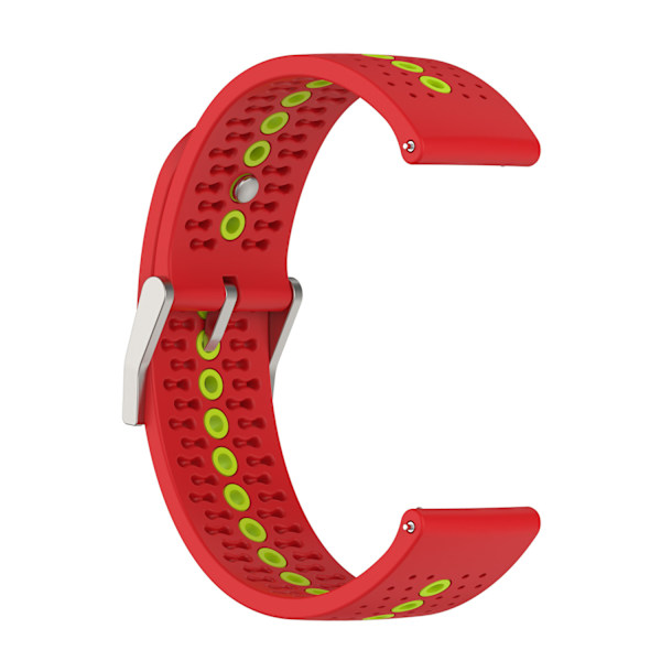 Vaihdettava ranneke Suunto 9pea K -silikoniranneke Songtuo 5 väriä reiät 22mm Red and Green
