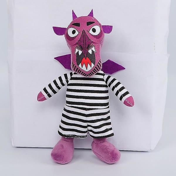 35 cm animaatioelokuva Wendell Wild ympäröivät nuket Wendell ja Wilder Demon pehmolelut A Thin Purple Devil