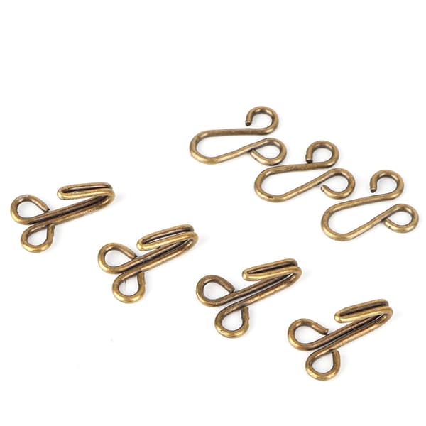 Pels krokfester - pakke med 10 (bronse)