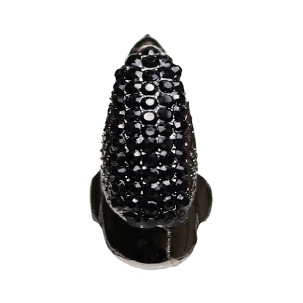 Eagle Claw Rock Style Unisex Ring Legering Lång fingerspets Rhinestone Nagelring Cosplay Accessaries Golden M