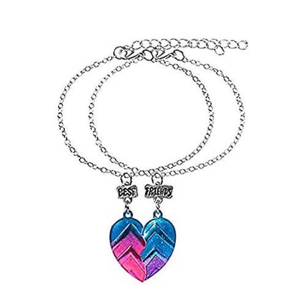 4 kpl/ set Bff kaulakorut ja rannekorut Parhaat ystävät Half Heart Pendant Chain Kaulakorut Half Heart Friendship set
