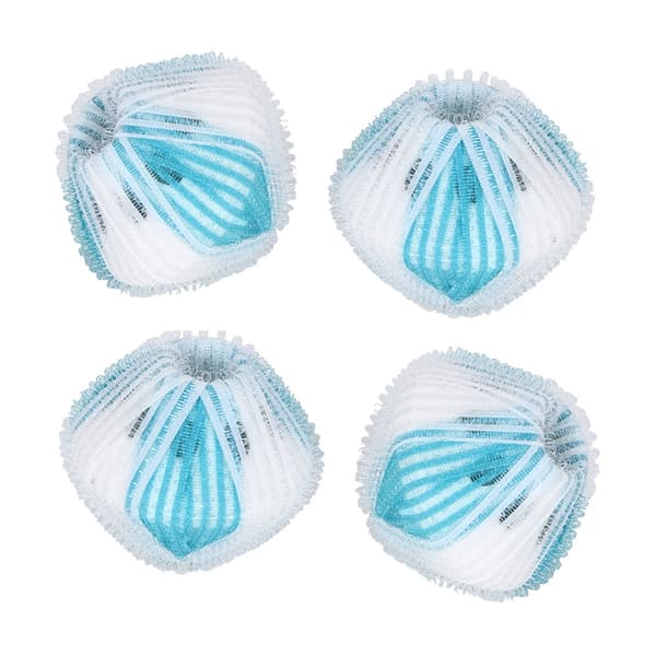 Vaskemaskine Fnugfjerner Vasketøjsbolde Sæt med 6 Blå Hvid