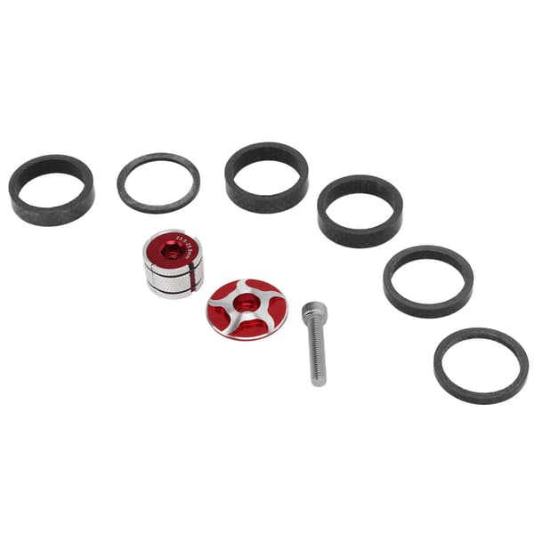 CANSUCC Sykkelstyrelager Spacer Sett Stem Topplokk Styrelager Ekspander Plugg for 28.6mm Front Gaffel Stem