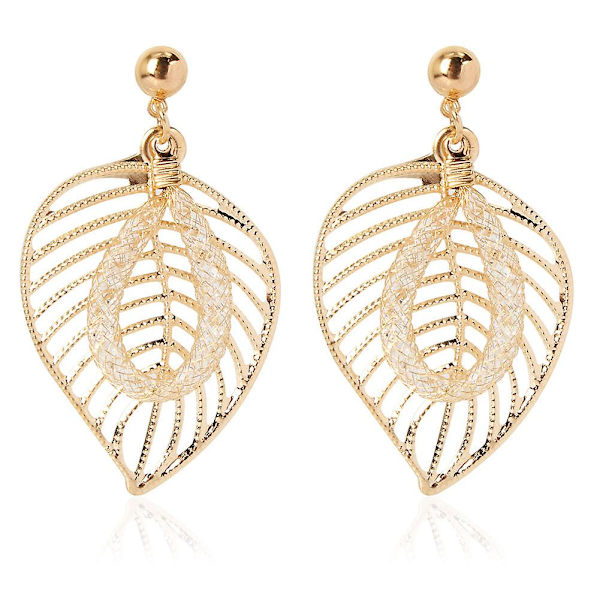 Örhängen Leaf Stud Modesmycken B2313
