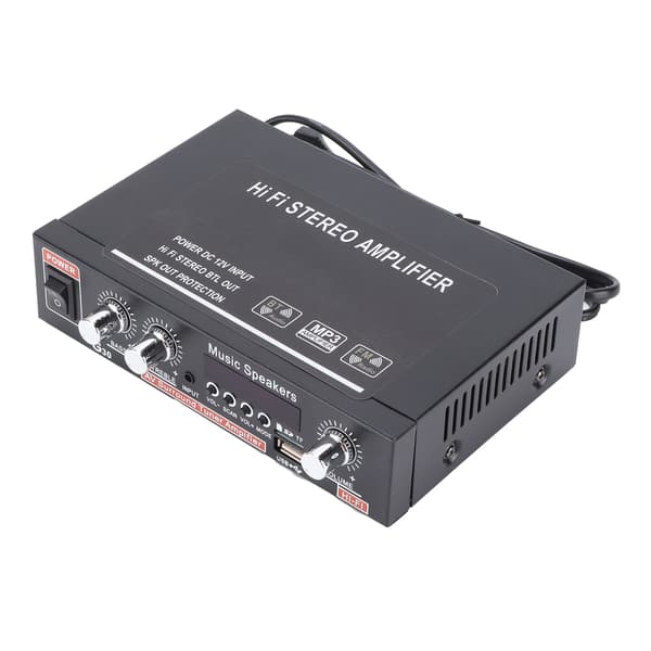 Mini Bluetooth Digital Effektforsterker med Fjernkontroll EU Plugg 220V