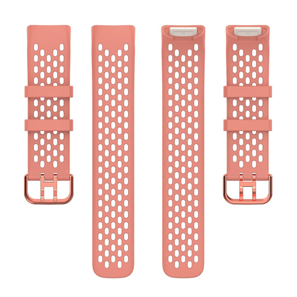 Vaihdettavat rannekkeet Fitbit charge5 -silikoniranneke sama tyyli reikätyyli White