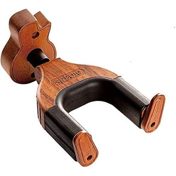 Gitarvegghenger, Selvlåsende gitarvegghenger, Hardwood Base Gitarhenger, Gitarkrok, Akustisk, Klassisk, Elektrisk