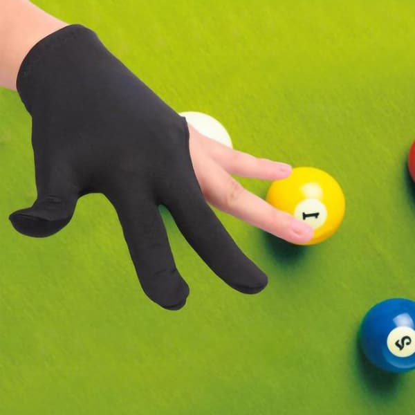 Elastisk 3-finger biljardhanske Premium bassengtilbehør for menn og kvinner