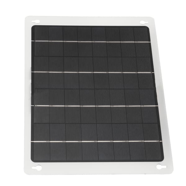 20W 12V Solcellepanel Polysilisium Batteriladerpanel Dobbel USB-ladeport OBD-kabel for bil og bobil