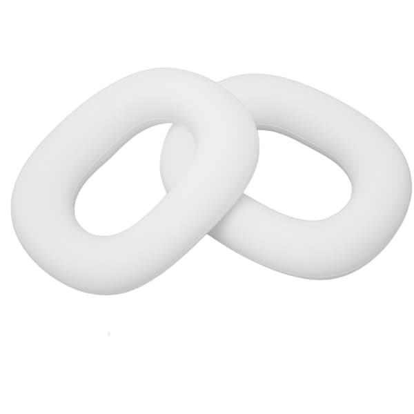 Erstatningsøreputer for headset, silikon, svettebestandige øreputer for IOS Earbuds Max, hvit