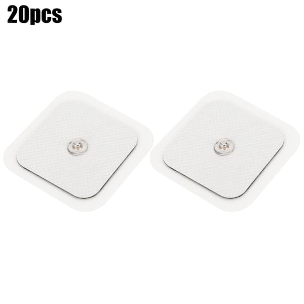 20 stk. 4x4cm Elektrodeplate Massasje Klistrende Nonwovens Elektrodeplaster Fysioterapi Enhet 3.5 Celleputer